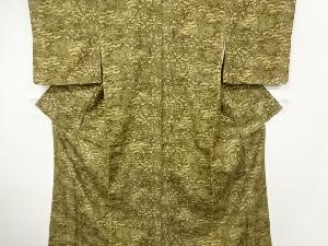 雲取りに松竹梅模様小紋着物